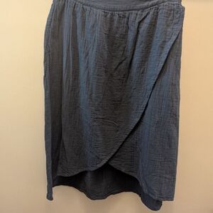 Pact Asymmetrical Charcoal Skirt